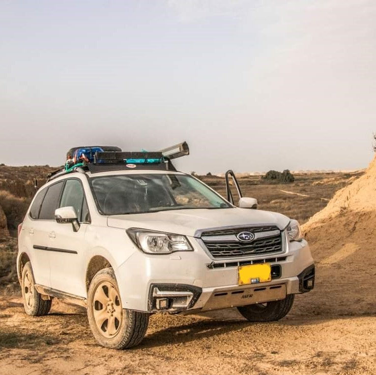 חיתוך פגוש (לרכב עם מיגון אספיר) + השלמת מיגון | סובארו פורסטר