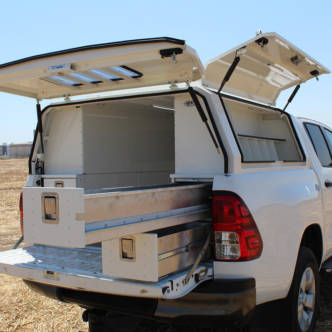 ארגז 2 מגירות אורך צד ימין | לארגז אספיר