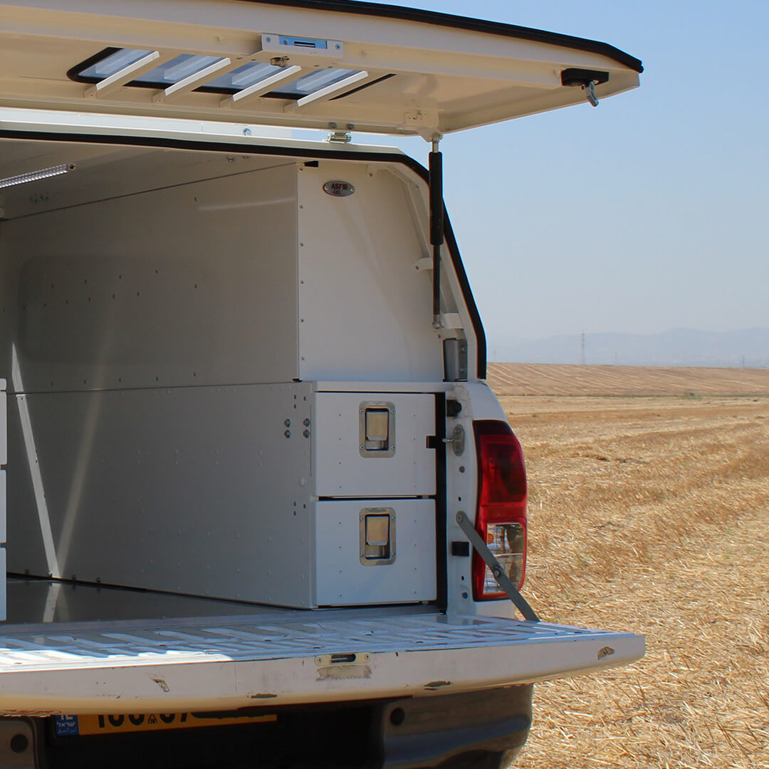 ארגז 2 מגירות אורך צד ימין | לארגז אספיר