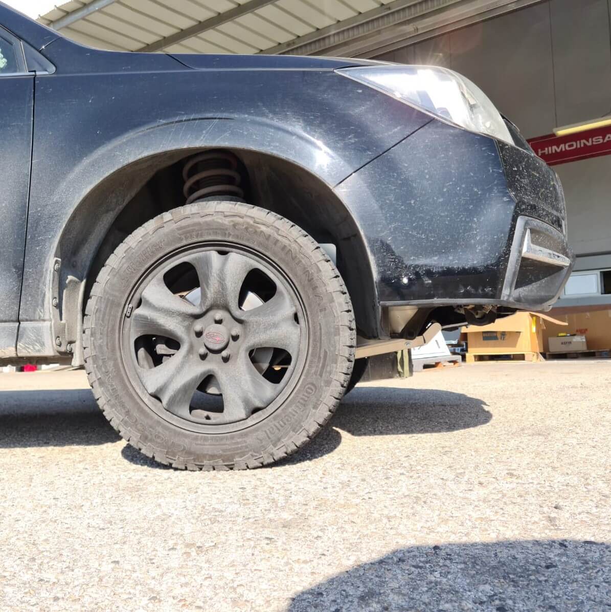 חיתוך פגוש (לרכב עם מיגון אספיר) + השלמת מיגון | סובארו פורסטר